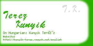 terez kunyik business card